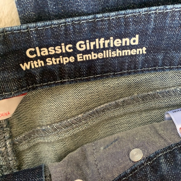 Laurie Felt Embellished Stripe Girlfriend Sz 6 - Picture 13 of 15